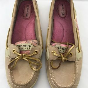 Pink sequin Sperrys